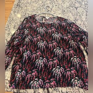 J. Crew Multicolor Floral Blouse